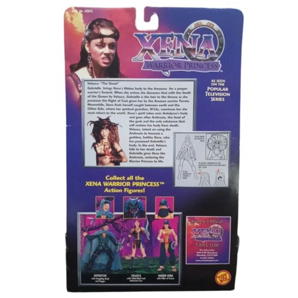 1998 Toy Biz Xena Warrior Princess Velasca Amazon Warrior Action Figure - DT